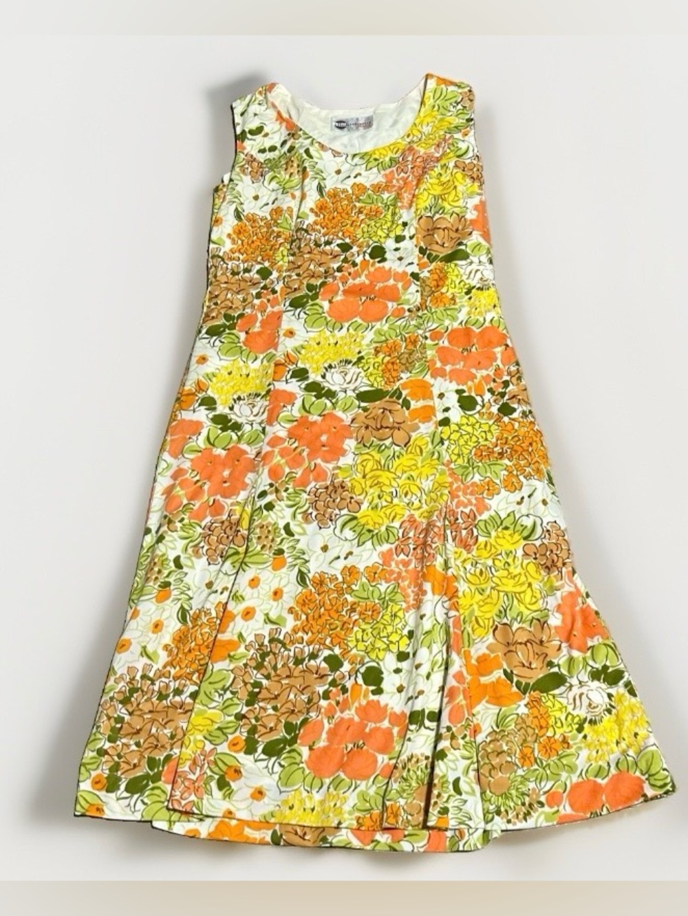 Retro Floral MIDI Dress